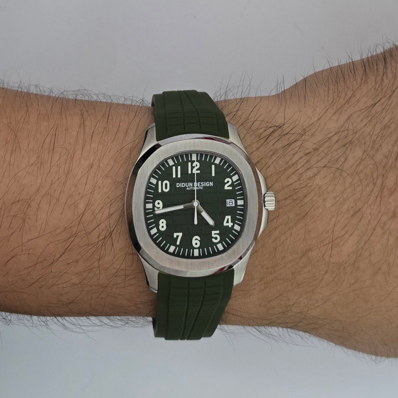 Reloj Automático Mecánico DIDUN Inspiración Aquanut Green