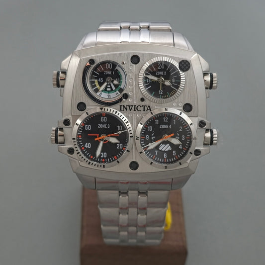 Reloj INVICTA Aviator Zulu 4Zone Silver 50mm (49605)