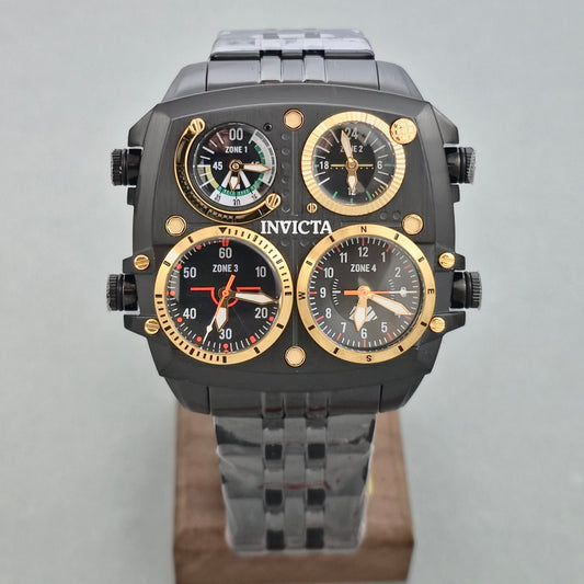 Reloj INVICTA Aviator Zulu 4Zone Black 50mm (49606)