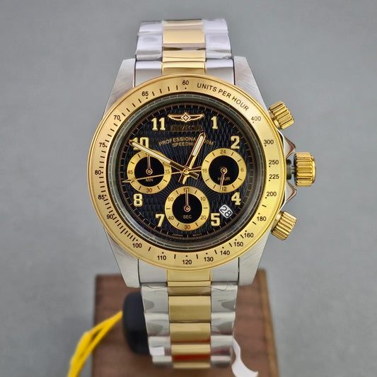 Reloj INVICTA Professional Speedway Gold Black 200metros (17027)