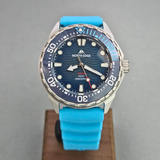 Reloj NORTH EDGE Triton Blue Energía Solar 300 Metros