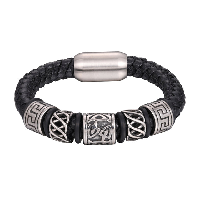 Pulsera de Cuero Vintage Style 21cm