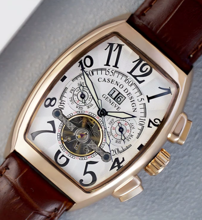 Reloj CASENO Automatico Tourbillon Clasico Original