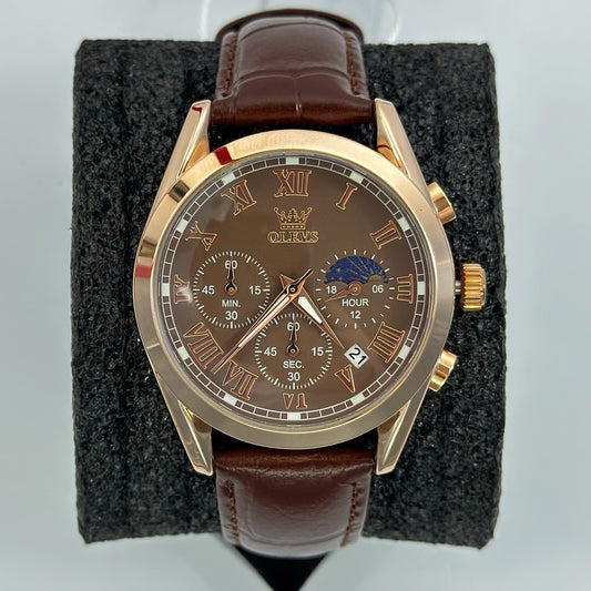 Reloj OLEVS Cuero Diseño Elegante