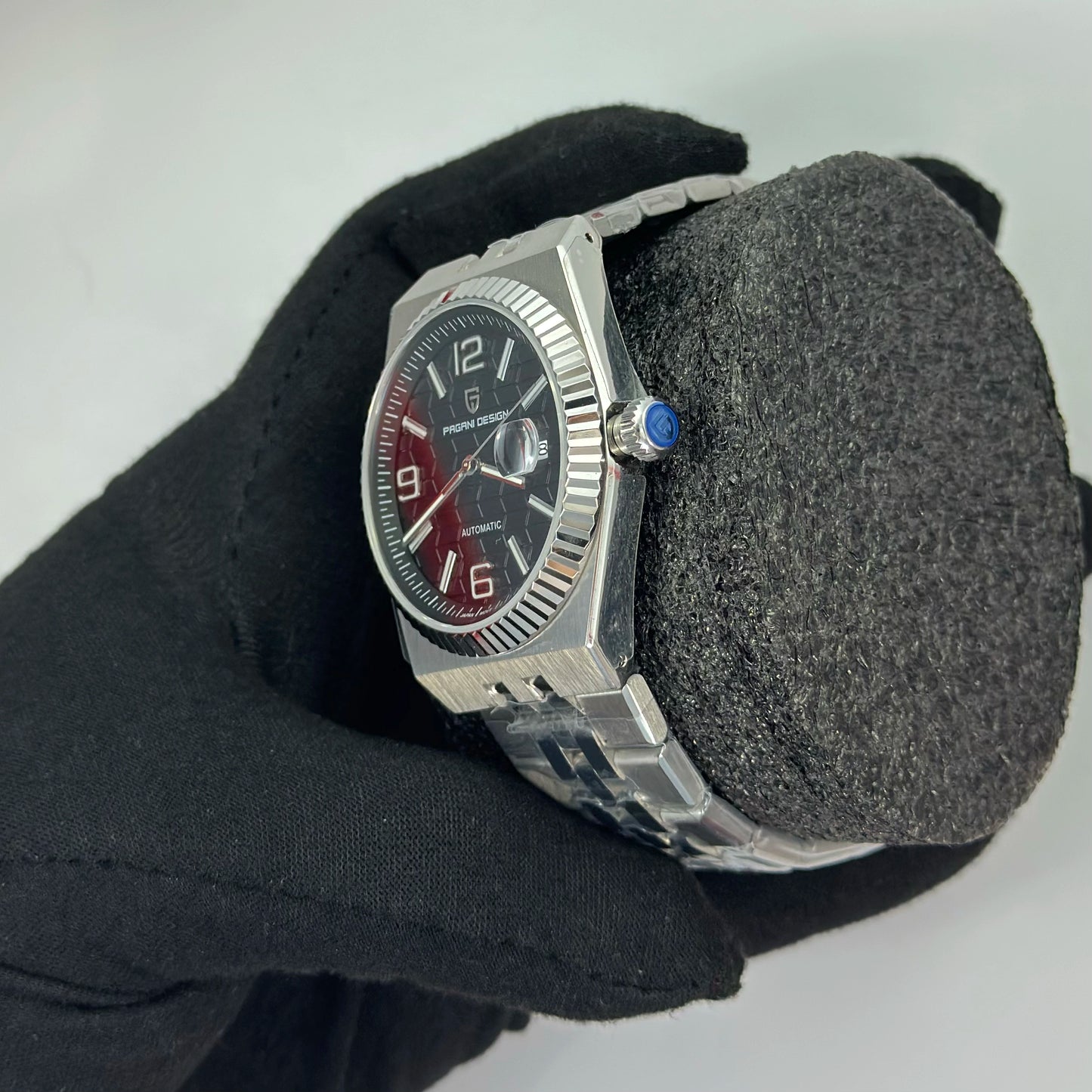Reloj Automático PAGANI DESIGN Inspiración Land-Dweller Plata Black (PDYS027)