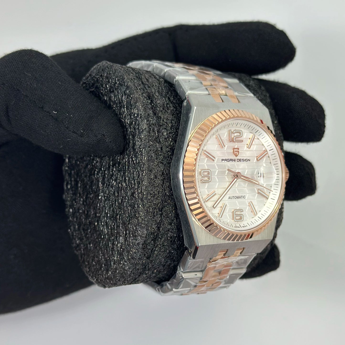 Reloj Automático PAGANI DESIGN Inspiración Land-Dweller Silver Rose (PDYS027)