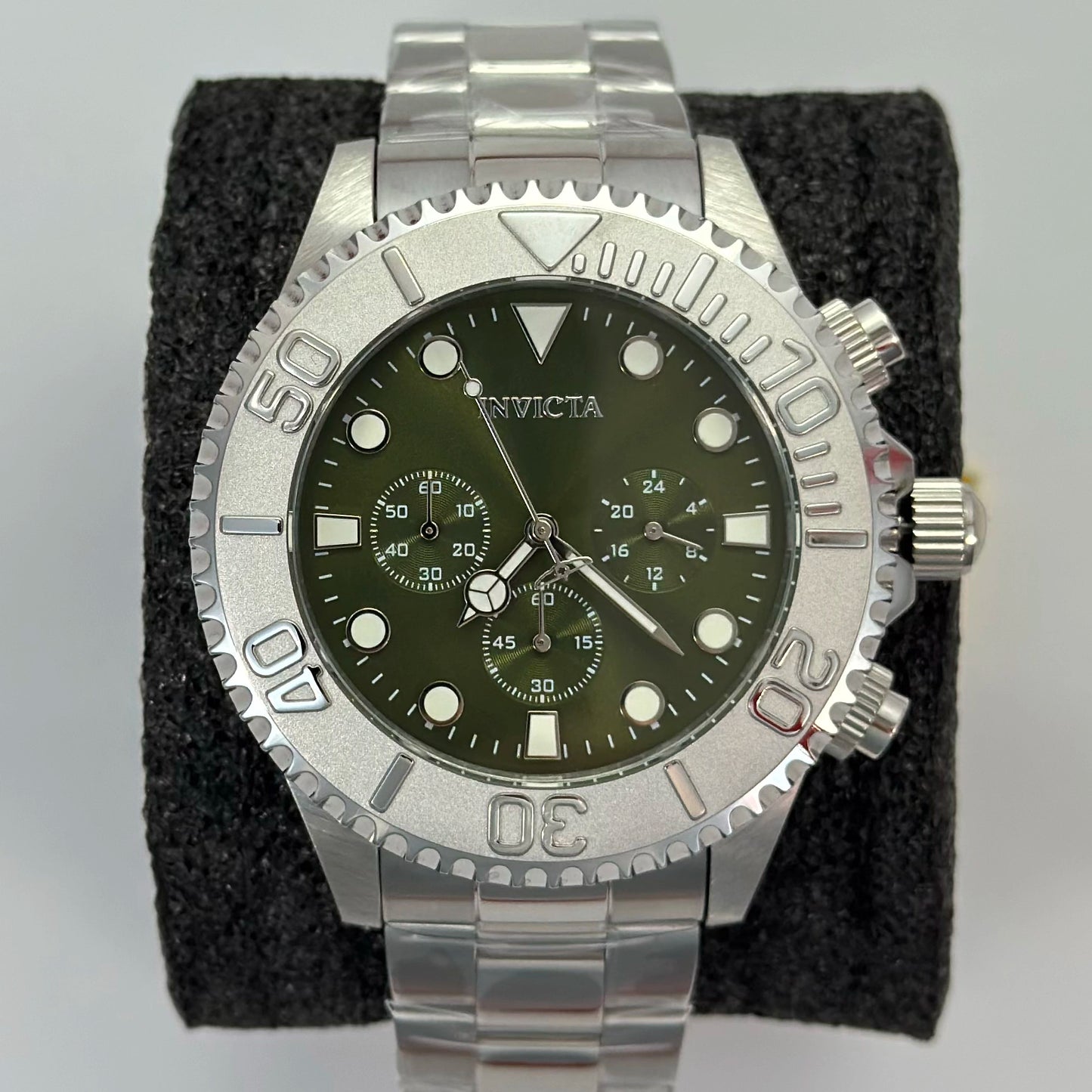 Reloj INVICTA Pro Driver Silver Green 200Metros 47mm