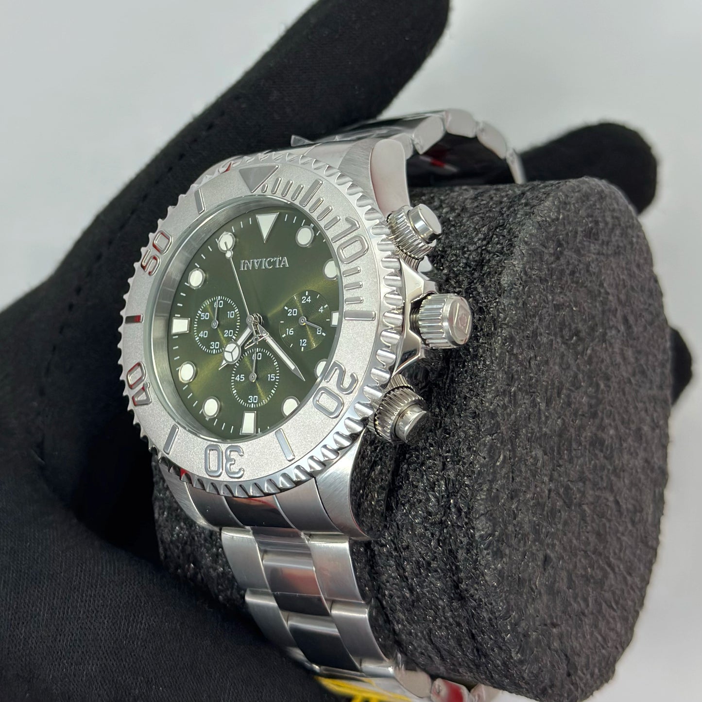 Reloj INVICTA Pro Driver Silver Green 200Metros 47mm