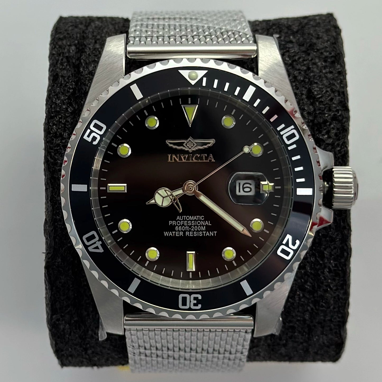 Reloj Automático INVICTA Pro Driver Submarino Black 200 Metros 47mm