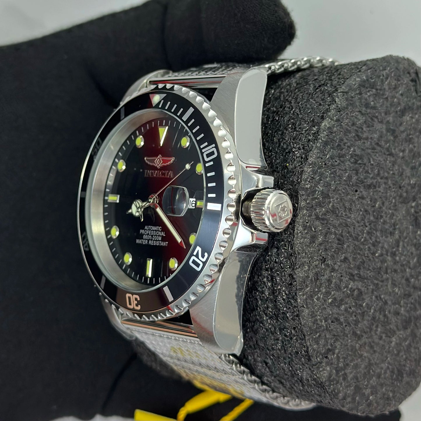 Reloj Automático INVICTA Pro Driver Submarino Black 200 Metros 47mm