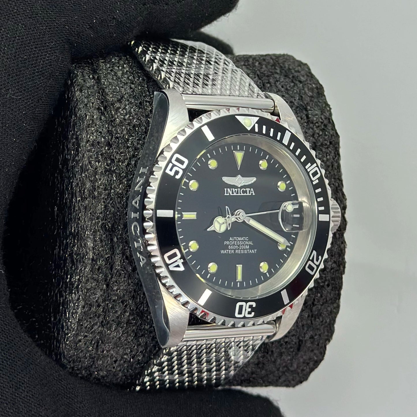 Reloj Automático INVICTA Pro Driver Apex Submarino Black 200 Metros 40mm