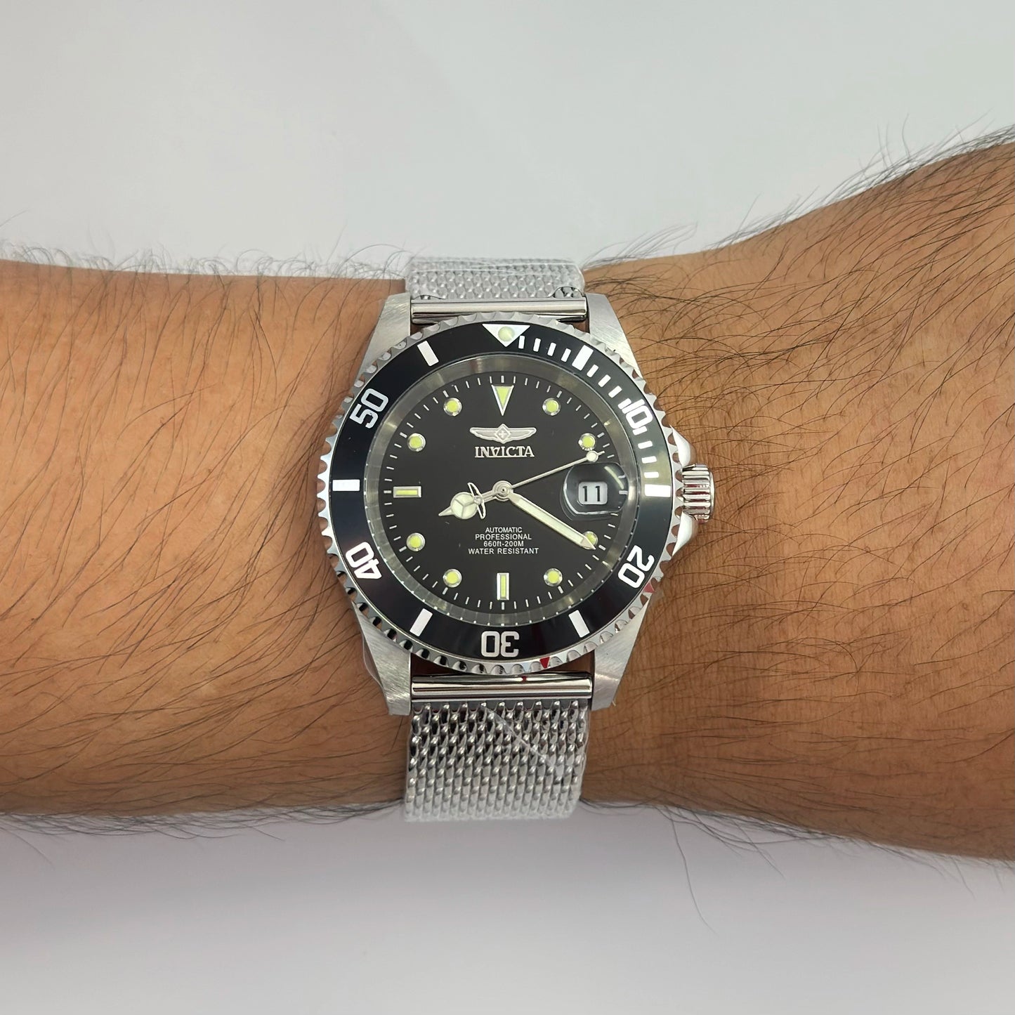 Reloj Automático INVICTA Pro Driver Apex Submarino Black 200 Metros 40mm