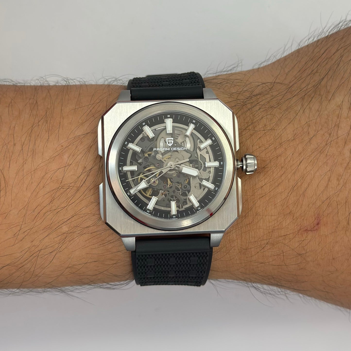 Reloj Automático PAGANI DESIGN Skeleton Black (PD1791)