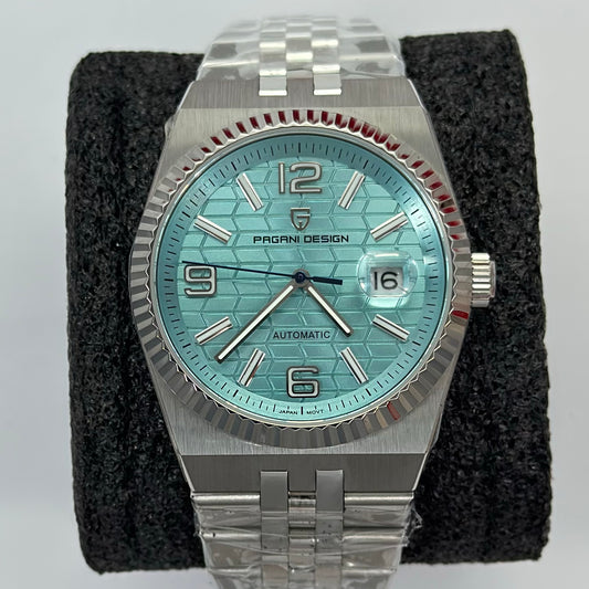Reloj Automático PAGANI DESIGN Inspiración Land-Dweller Silver SkyBlue (PDYS027)