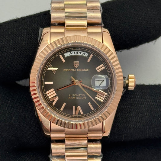 Reloj Automático PAGANI DESIGN Day-Date President Chocolate (PD1752)
