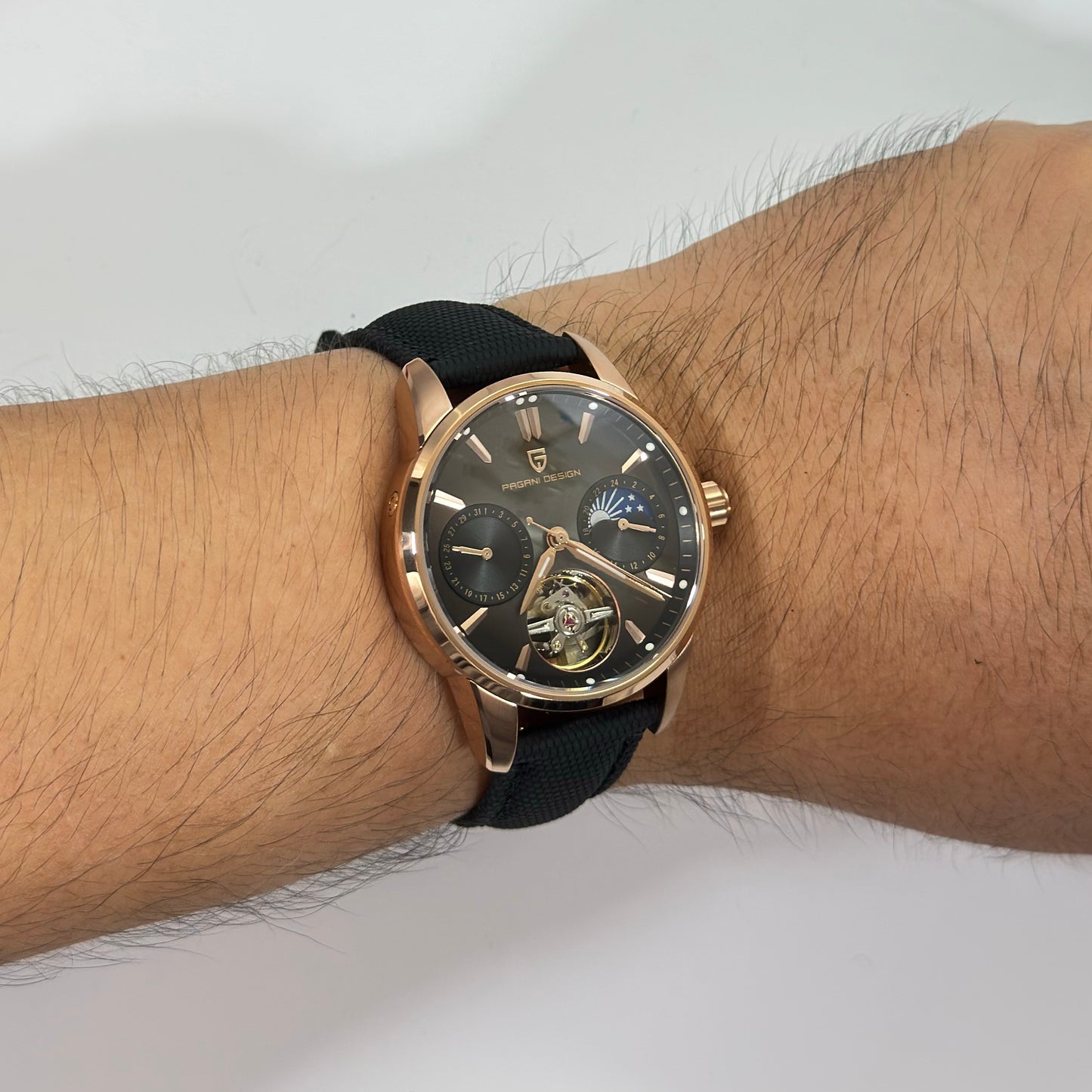 Reloj Automático PAGANI DESIGN Imperial Aurora Rose Black (PDYS021)