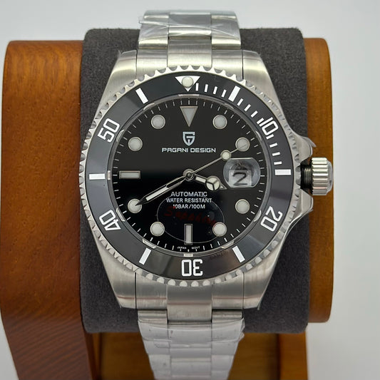 Reloj Automático PAGANI DESIGN Submariner Black 43mm (PD1639)