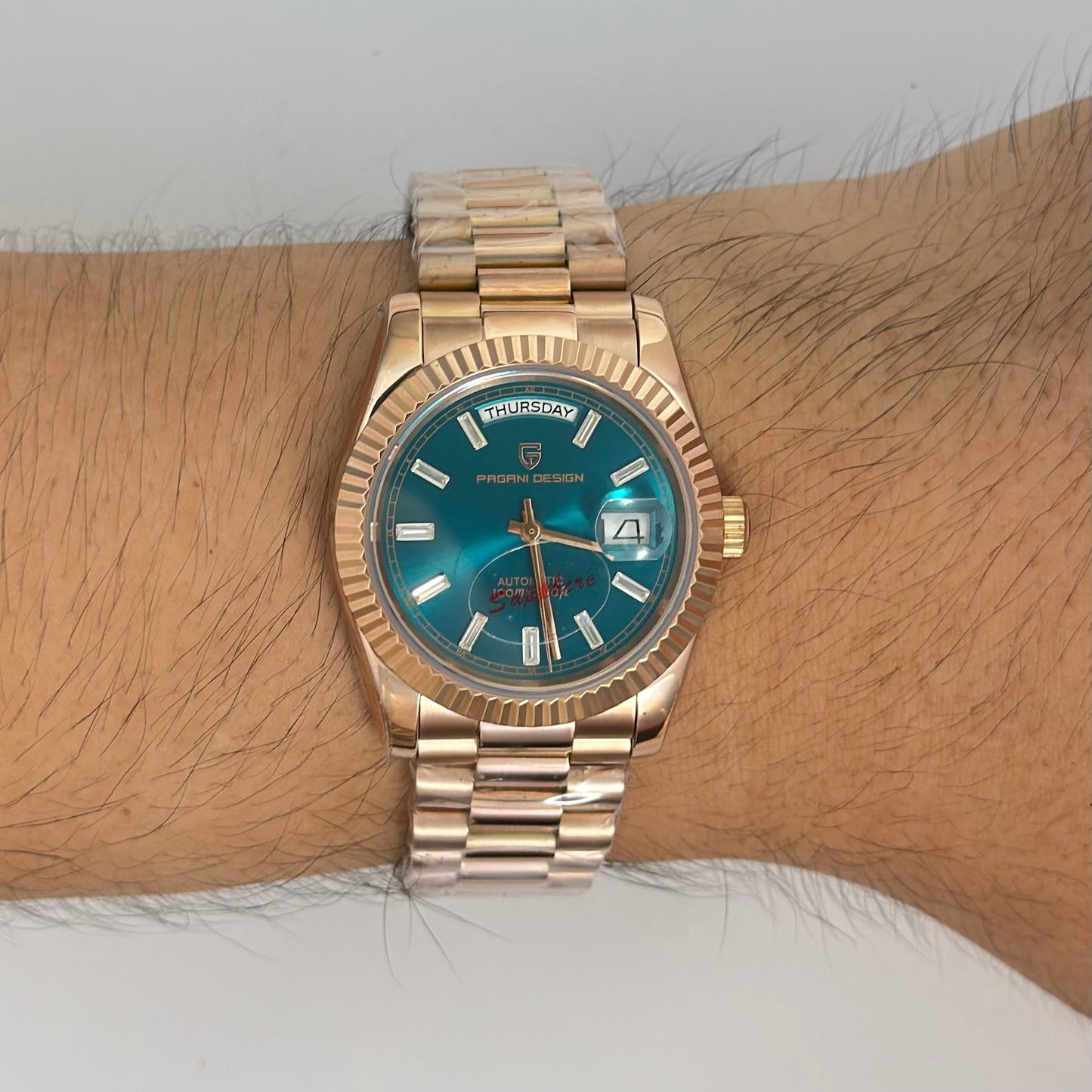 Reloj Automático PAGANI DESIGN Day-Date President Ice Blue (PD1752)