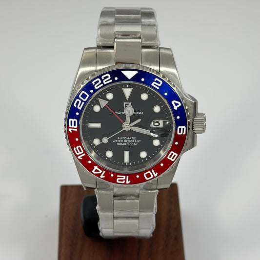 Reloj Automático PAGANI DESIGN GMT MASTER II Oyster Pepsi (PD1662)