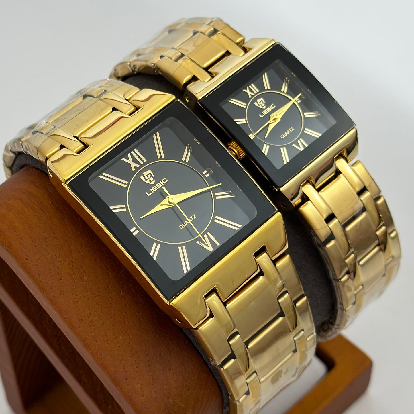 Reloj de Parejas LIEBIG Acero Inoxidable GoldBlack