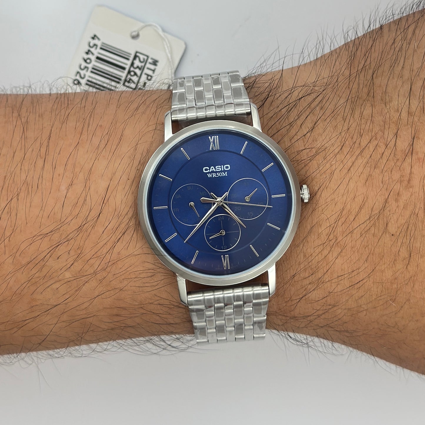Reloj CASIO MTP-B300D-2AV Blue Design Original