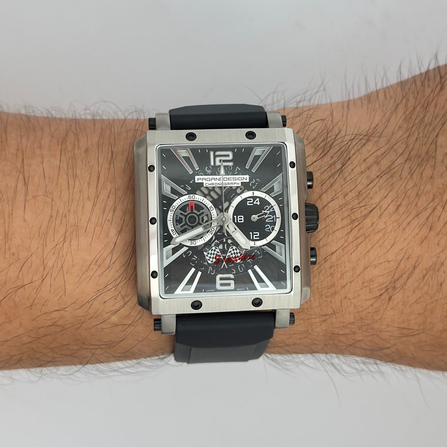 Reloj PAGANI DESIGN Sport Racing Silver Black (PD1725)