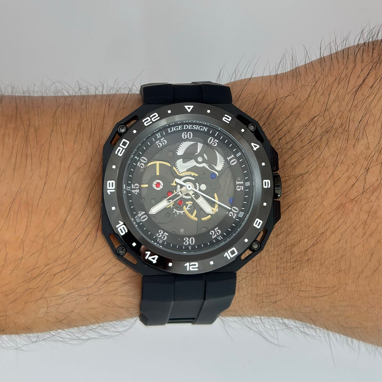 Reloj LIGE Black Deportivo Militar