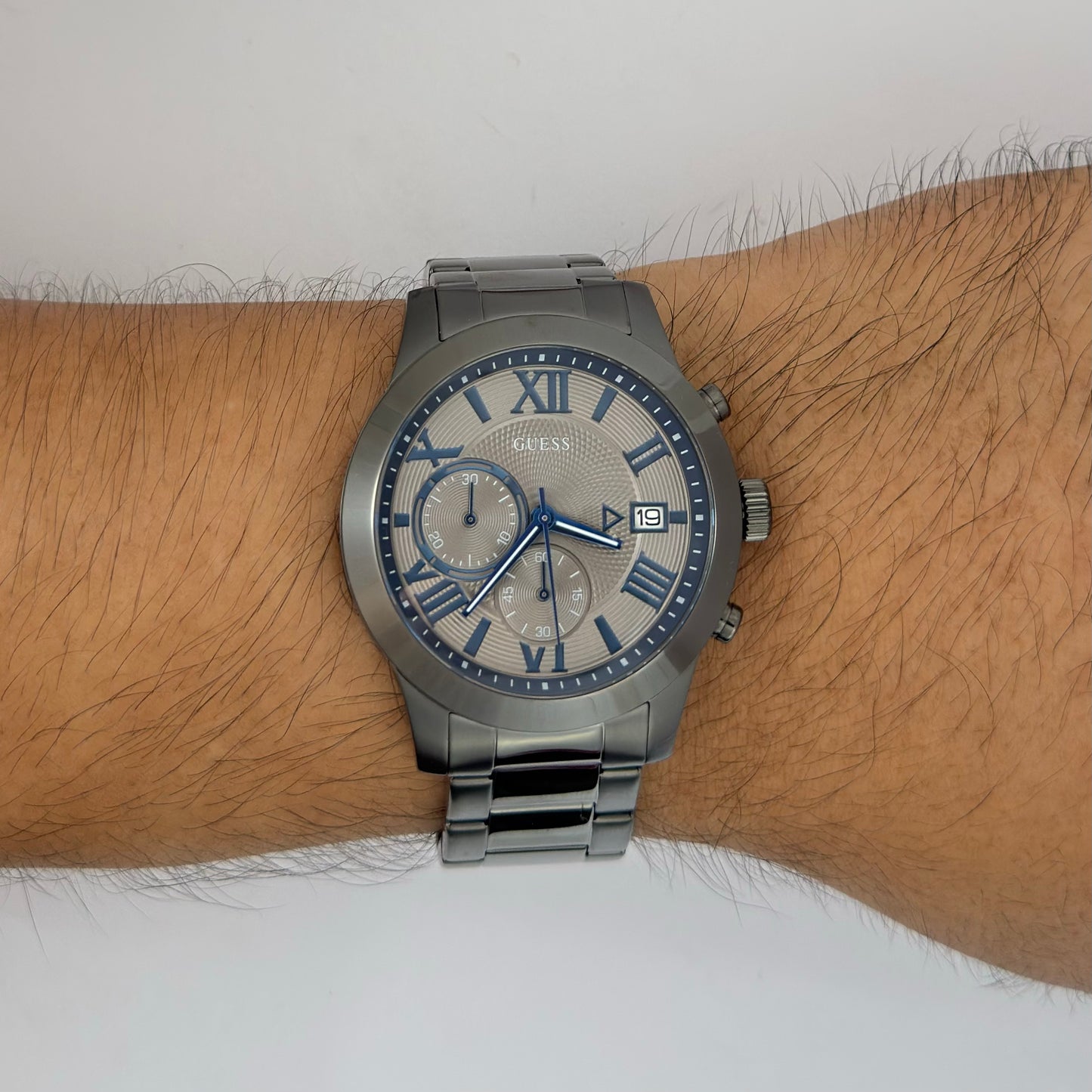 Reloj GUESS Atlas U0668G2 GunMetal Original