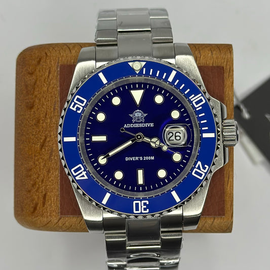 Reloj ADDIESDIVE Submariner Blue 200 Metros