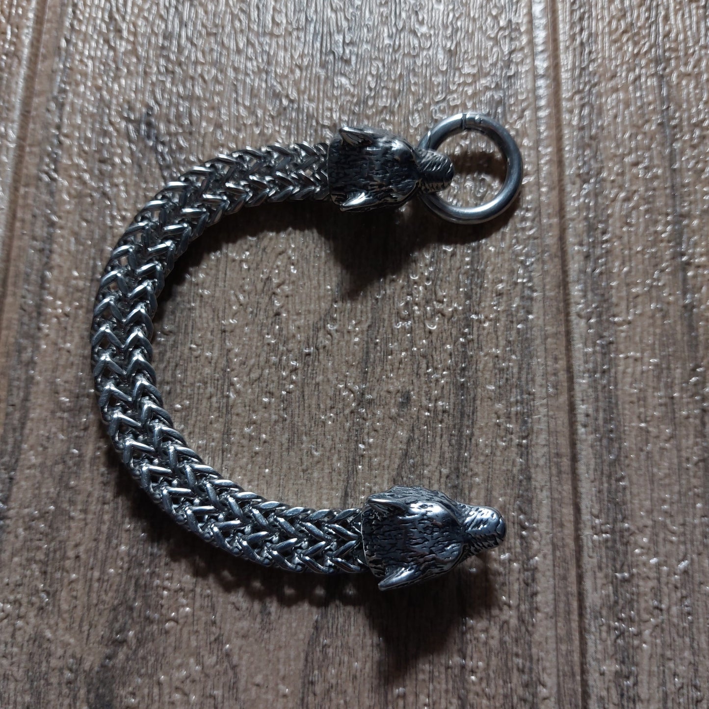 Pulsera de Lobo Acero Inoxidable 21cm