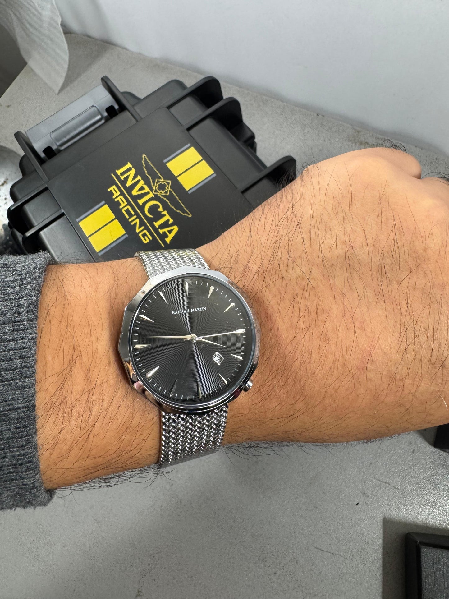 Reloj HANNAH MARTIN Poligonal Minimalista