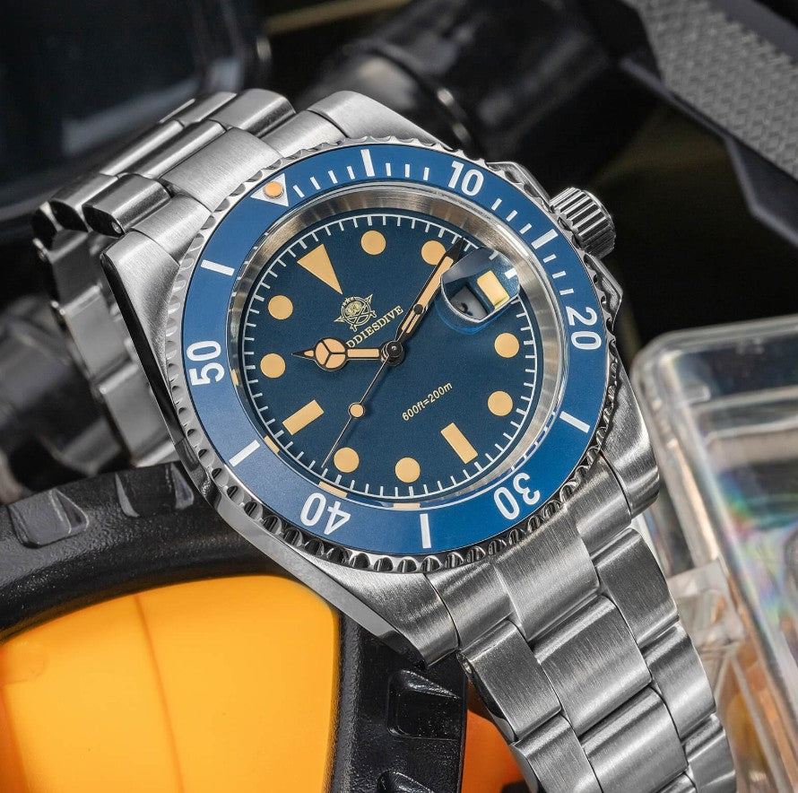 Reloj ADDIESDIVE Retro Submarino 200M Blue