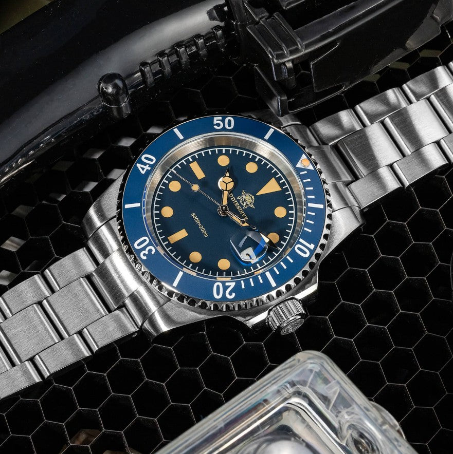 Reloj ADDIESDIVE Retro Submarino 200M Blue