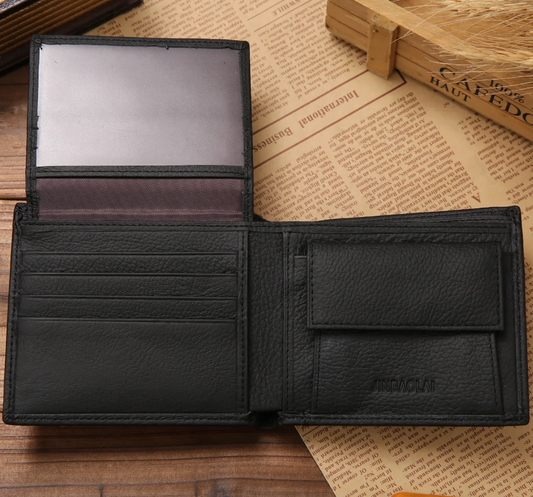 Billetera JINBAOLAI de Cuero Classic Elegant