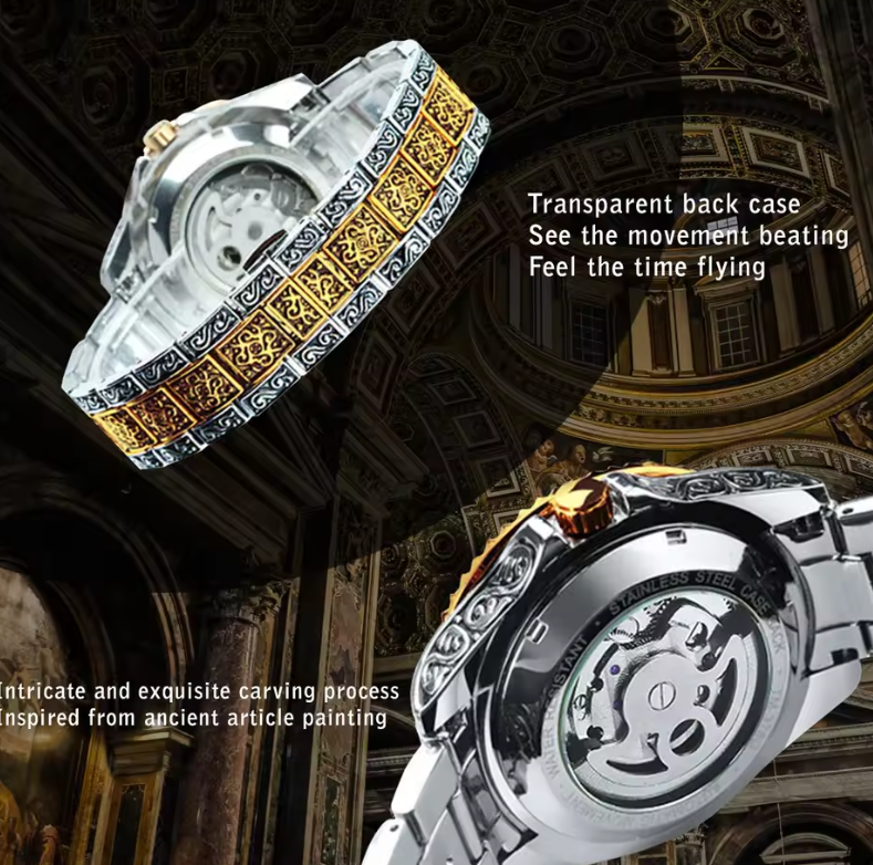 Reloj FORSINING Imperial Gold Automatico Original