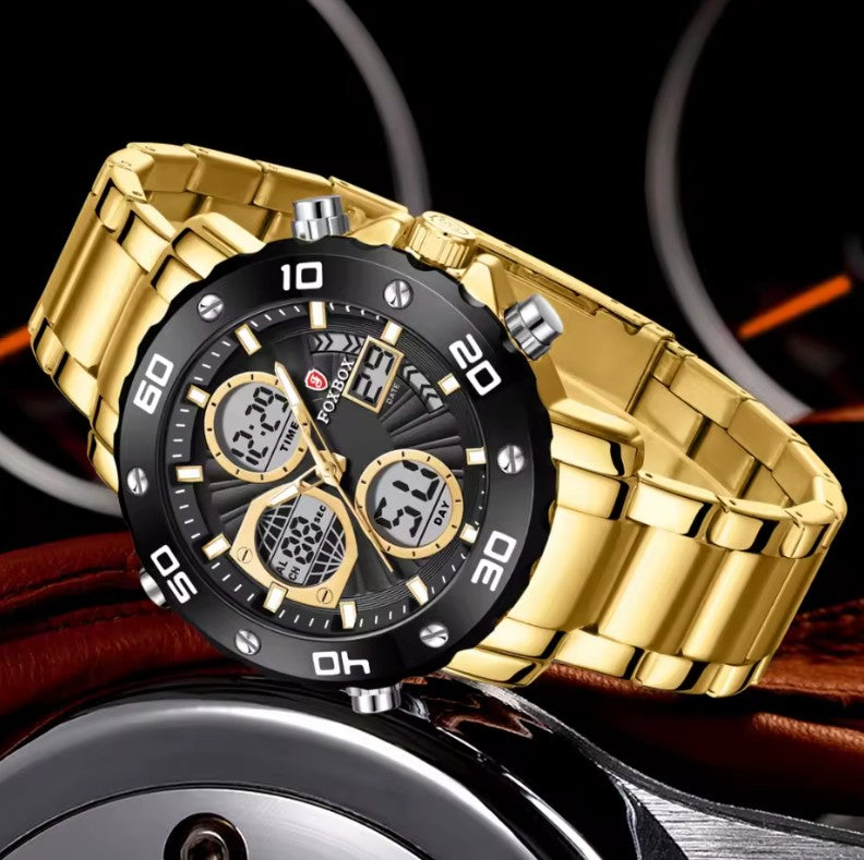 Reloj FOXBOX Chrono Gold Original