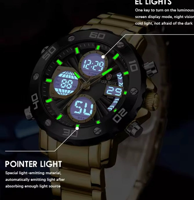 Reloj FOXBOX Chrono Gold Original