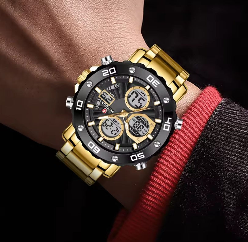 Reloj FOXBOX Chrono Gold Original
