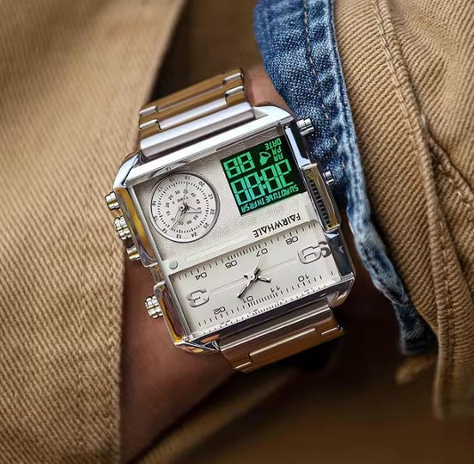 Reloj MARK FAIRWHALE Vintage Triple Horario Original