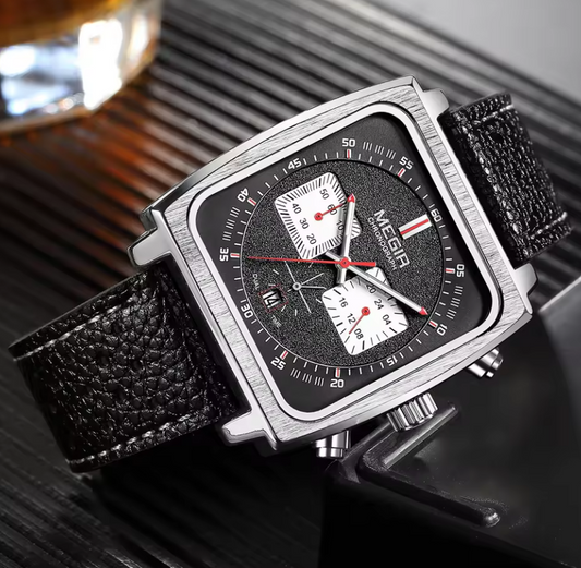 Reloj MEGIR Square Leather