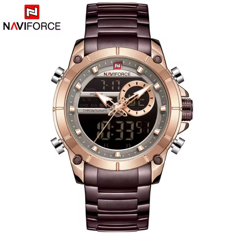 Reloj NAVIFORCE Brown Militar Original