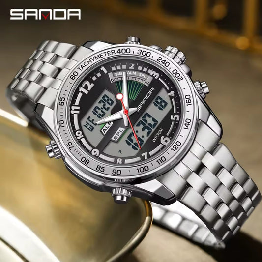 Reloj SANDA 3307 Silver Edition