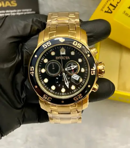 Reloj INVICTA Pro Driver SCUBA Gold Black 48mm (0072)