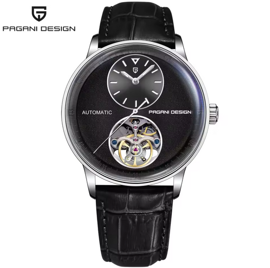 Reloj Automático PAGANI DESIGN Imperium Tourbillon Silver Black (PD1796)
