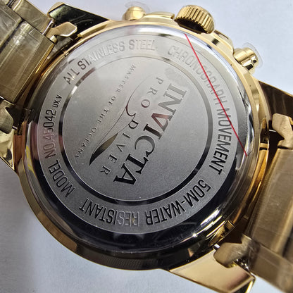 Reloj INVICTA Pro Diver Gold Inox 45mm (46042)