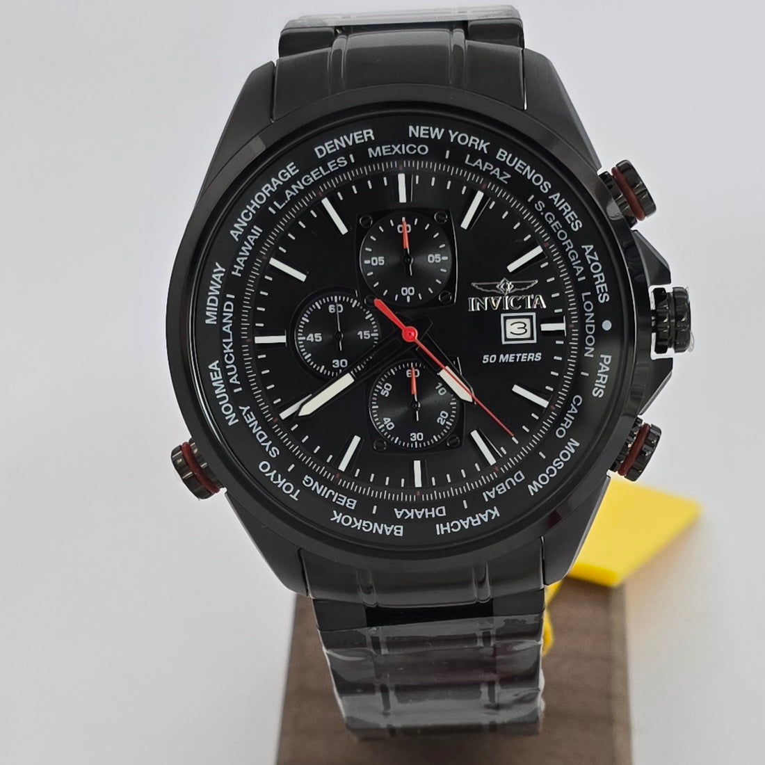 Reloj INVICTA Aviator Black 50mm (47820)