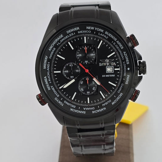 Reloj INVICTA Aviator Black 50mm (47820)