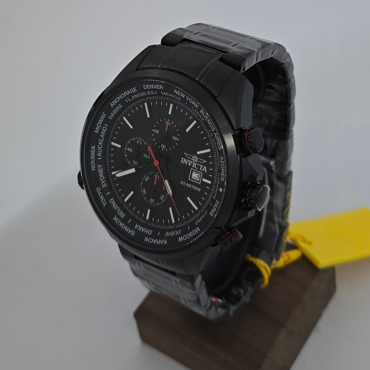 Reloj INVICTA Aviator Black 50mm (47820)