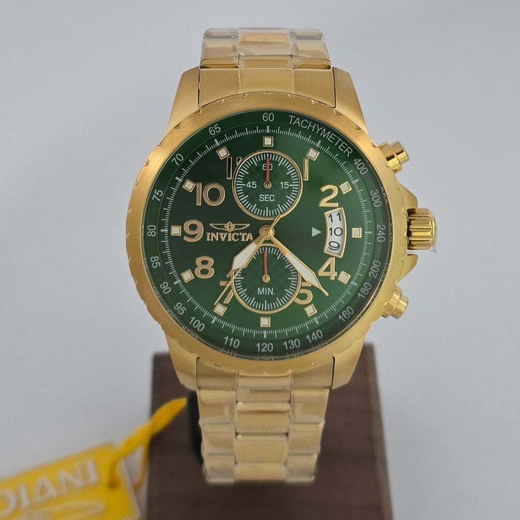 Reloj INVICTA Specialty Gold Green 45mm (48898)
