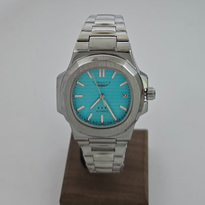 Reloj Automático Mecánico LONGLUX Sky Blue Original